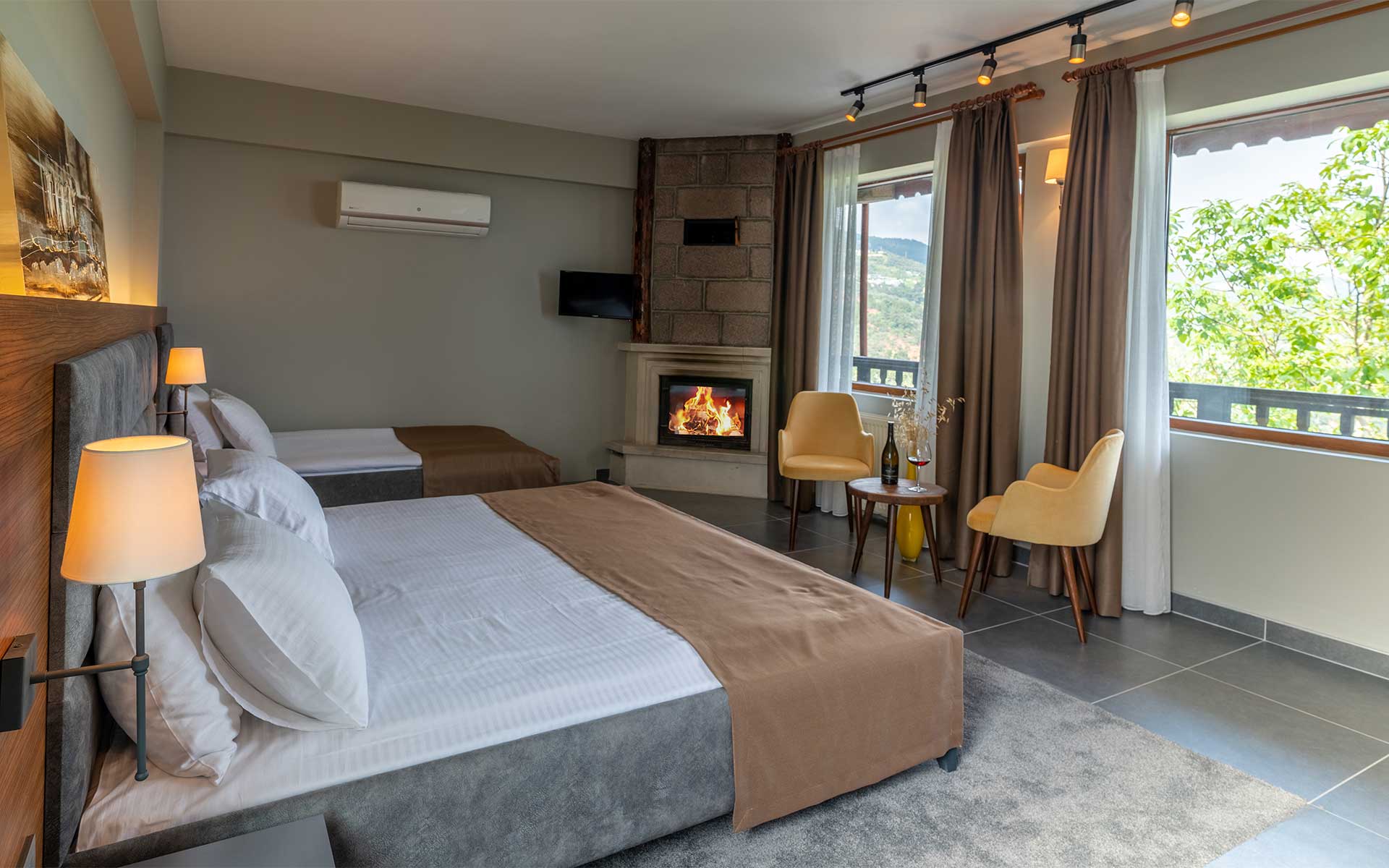 Şömineli Delüks Oda